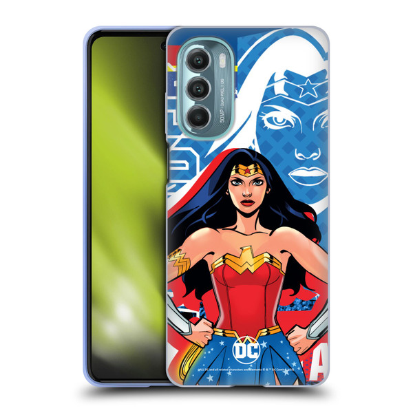 DC Women Core Compositions Wonder Woman Soft Gel Case for Motorola Moto G Stylus 5G (2022)