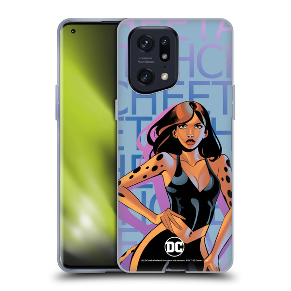 DC Women Core Compositions Cheetah Soft Gel Case for OPPO Find X5 Pro