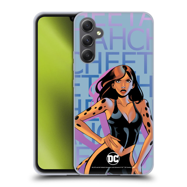 DC Women Core Compositions Cheetah Soft Gel Case for Samsung Galaxy A34 5G