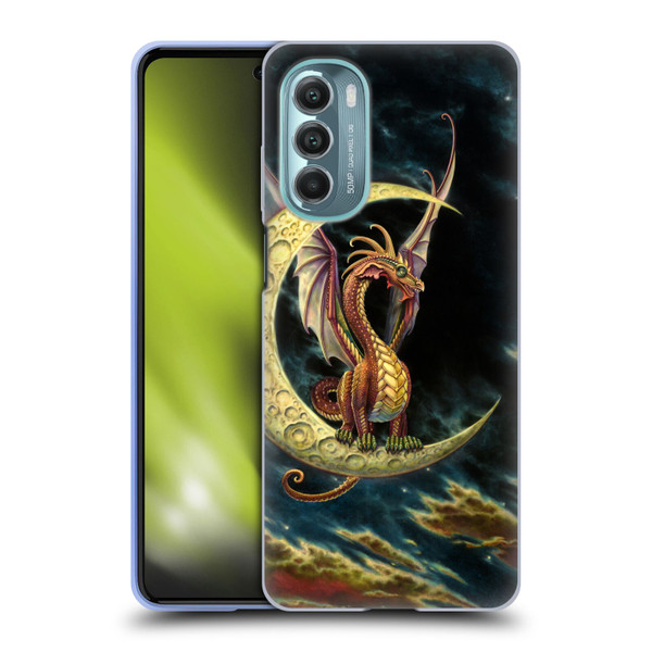 Myles Pinkney Mythical Moon Dragon Soft Gel Case for Motorola Moto G Stylus 5G (2022)