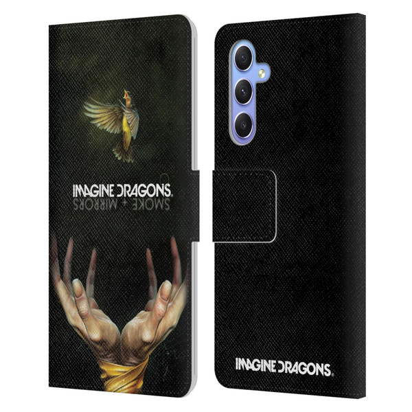 Imagine Dragons Key Art Smoke And Mirrors Leather Book Wallet Case Cover For Samsung Galaxy A34 5G