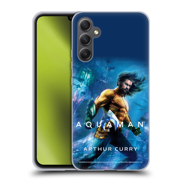 Aquaman Movie Posters Arthur Curry Soft Gel Case for Samsung Galaxy A34 5G