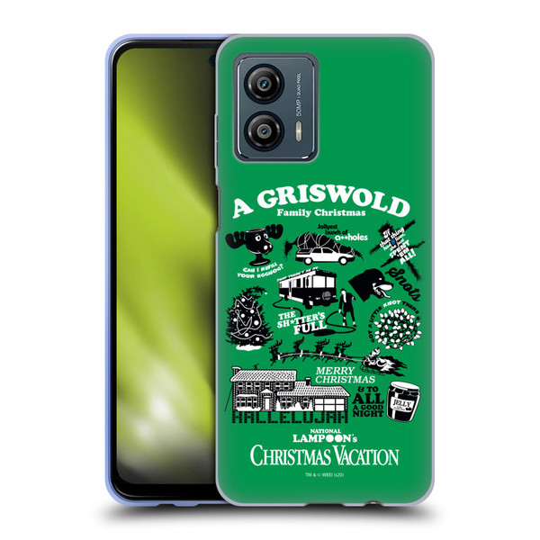 National Lampoon's Christmas Vacation Graphics Griswold Family Soft Gel Case for Motorola Moto G53 5G