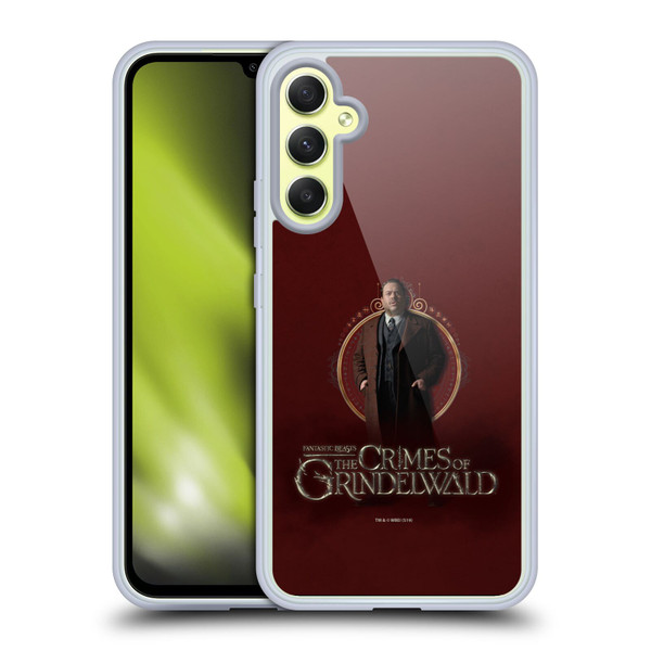 Fantastic Beasts The Crimes Of Grindelwald Character Art Jacob Kowalski Soft Gel Case for Samsung Galaxy A34 5G