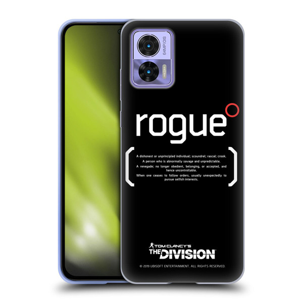 Tom Clancy's The Division Dark Zone Rouge 1 Soft Gel Case for Motorola Edge 30 Neo 5G