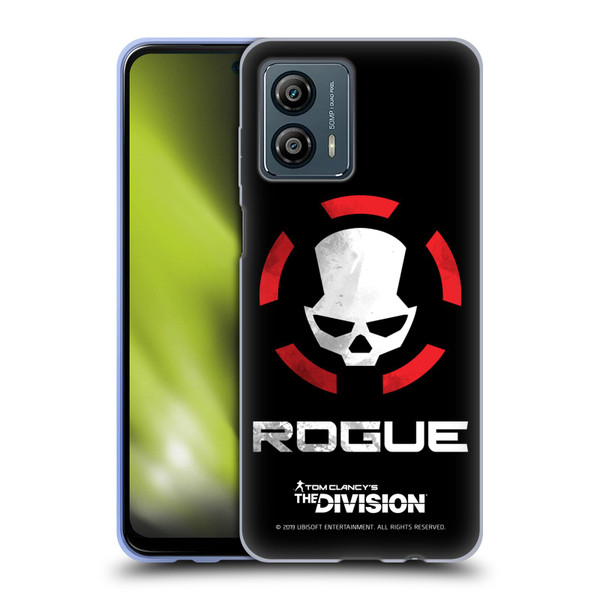 Tom Clancy's The Division Dark Zone Rouge Logo Soft Gel Case for Motorola Moto G53 5G