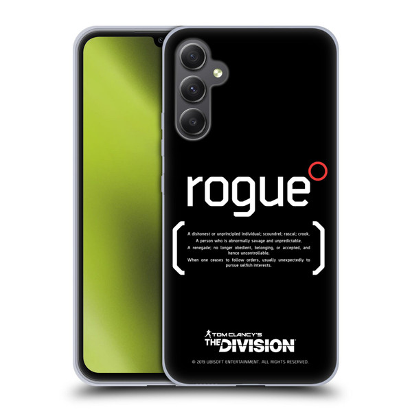 Tom Clancy's The Division Dark Zone Rouge 1 Soft Gel Case for Samsung Galaxy A34 5G