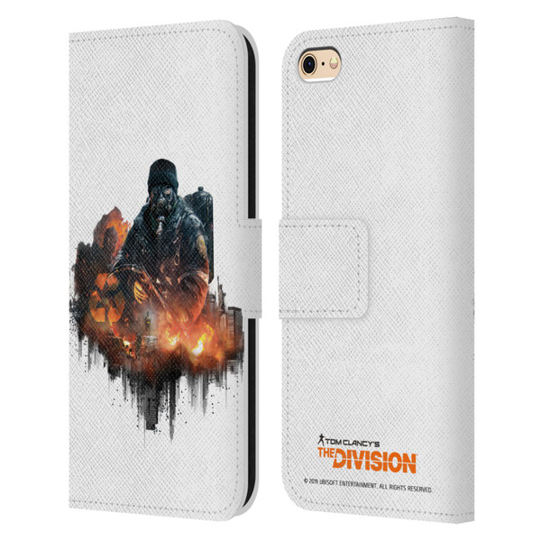 Tom Clancy's The Division Factions Cleaners Leather Book Wallet Case Cover For Apple iPhone 6 / iPhone 6s