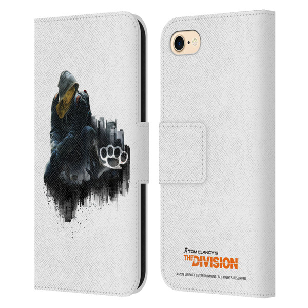 Tom Clancy's The Division Factions Rioters Leather Book Wallet Case Cover For Apple iPhone 7 / 8 / SE 2020 & 2022