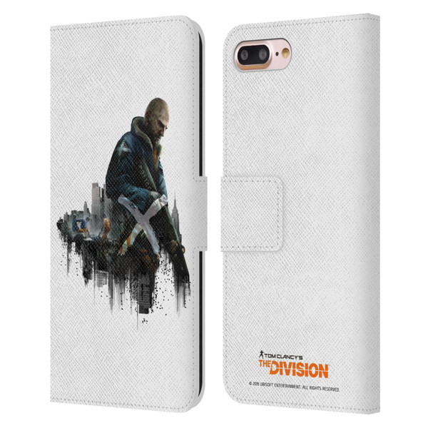 Tom Clancy's The Division Factions Rikers Leather Book Wallet Case Cover For Apple iPhone 7 Plus / iPhone 8 Plus