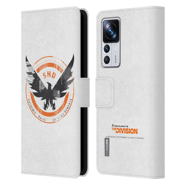 Tom Clancy's The Division Key Art Logo White Leather Book Wallet Case Cover For Xiaomi 12T Pro