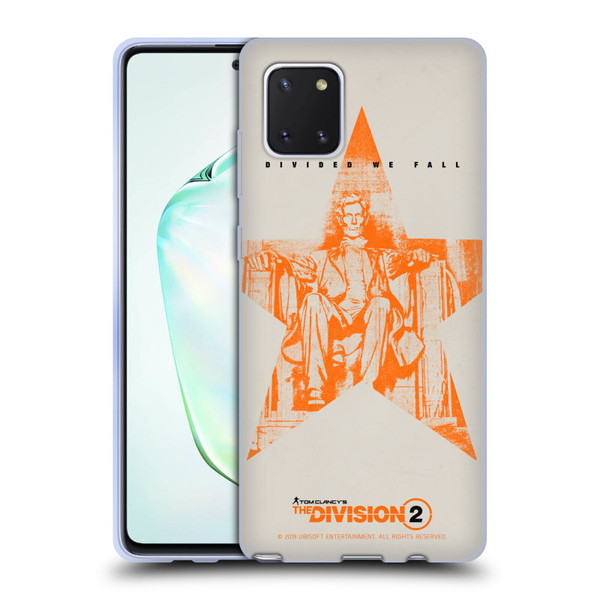 Tom Clancy's The Division 2 Key Art Lincoln Soft Gel Case for Samsung Galaxy Note10 Lite