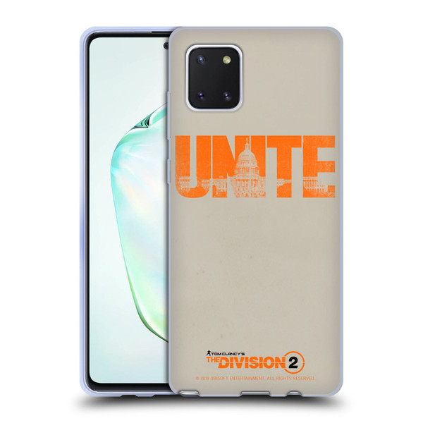 Tom Clancy's The Division 2 Key Art Unite Soft Gel Case for Samsung Galaxy Note10 Lite