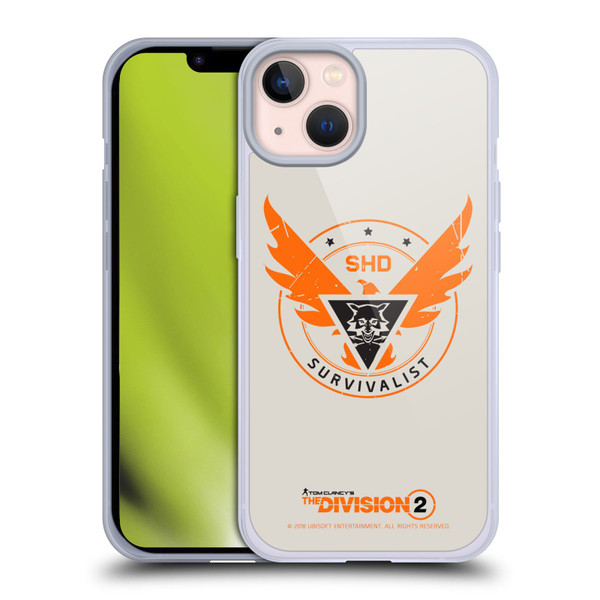 Tom Clancy's The Division 2 Logo Art Survivalist Soft Gel Case for Apple iPhone 13