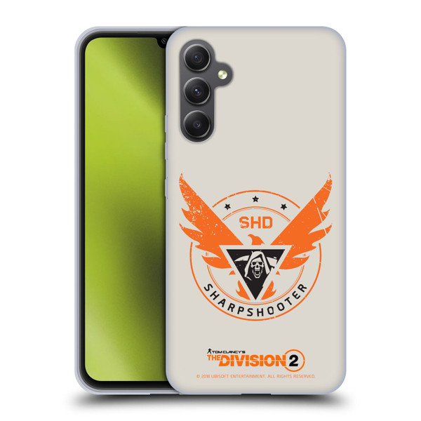 Tom Clancy's The Division 2 Logo Art Sharpshooter Soft Gel Case for Samsung Galaxy A34 5G