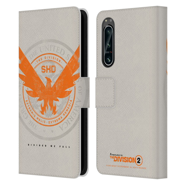 Tom Clancy's The Division 2 Key Art Phoenix US Seal Leather Book Wallet Case Cover For Sony Xperia 5 IV