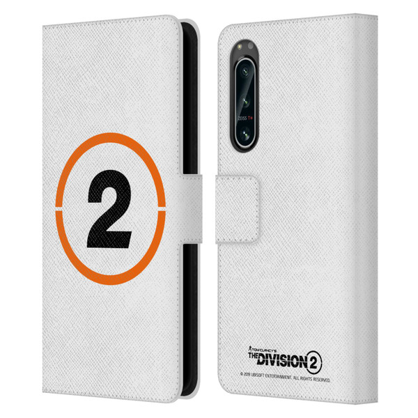 Tom Clancy's The Division 2 Logo Art Ring 2 Leather Book Wallet Case Cover For Sony Xperia 5 IV
