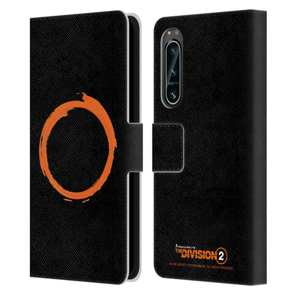 Tom Clancy's The Division 2 Logo Art Ring Leather Book Wallet Case Cover For Sony Xperia 5 IV