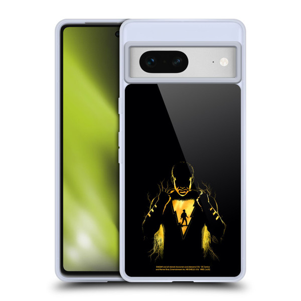 Shazam! 2019 Movie Character Art Lightning Silhouette Soft Gel Case for Google Pixel 7