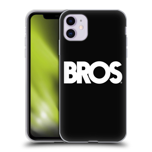 BROS Logo Art Text Soft Gel Case for Apple iPhone 11