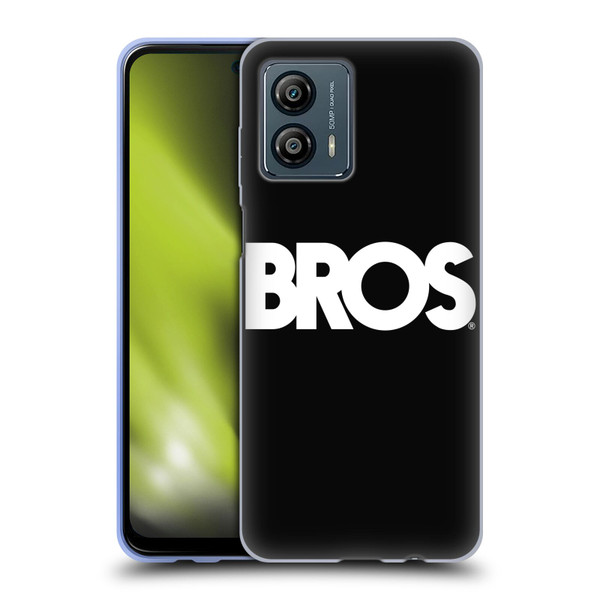 BROS Logo Art Text Soft Gel Case for Motorola Moto G53 5G
