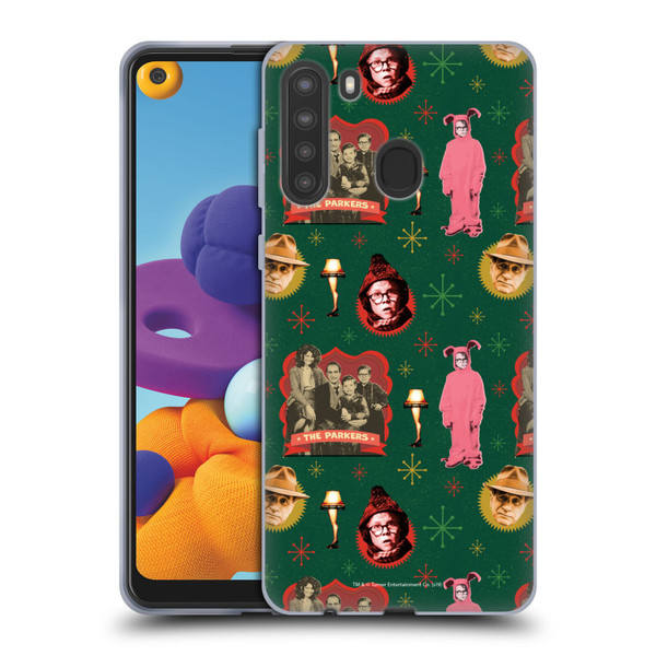 A Christmas Story Composed Art Alfie Family Pattern Soft Gel Case for Samsung Galaxy A21 (2020)