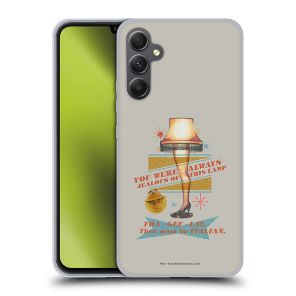 A Christmas Story Composed Art Leg Lamp Soft Gel Case for Samsung Galaxy A34 5G