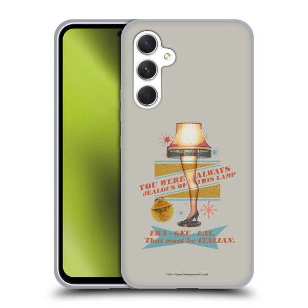 A Christmas Story Composed Art Leg Lamp Soft Gel Case for Samsung Galaxy A54 5G