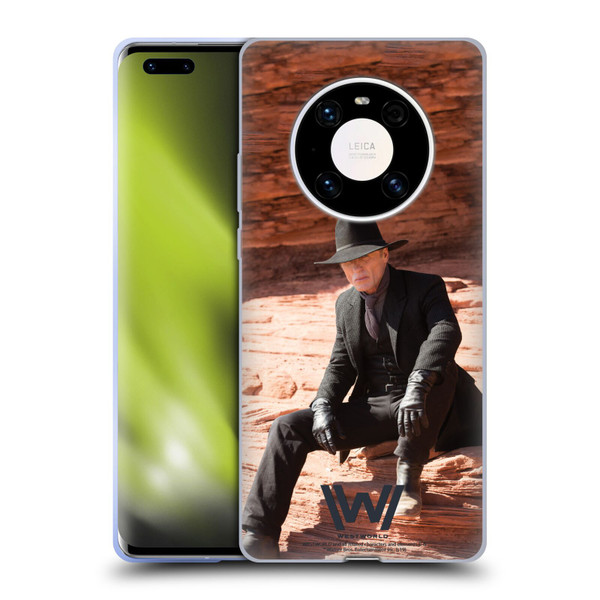 Westworld Characters Man In Black Soft Gel Case for Huawei Mate 40 Pro 5G