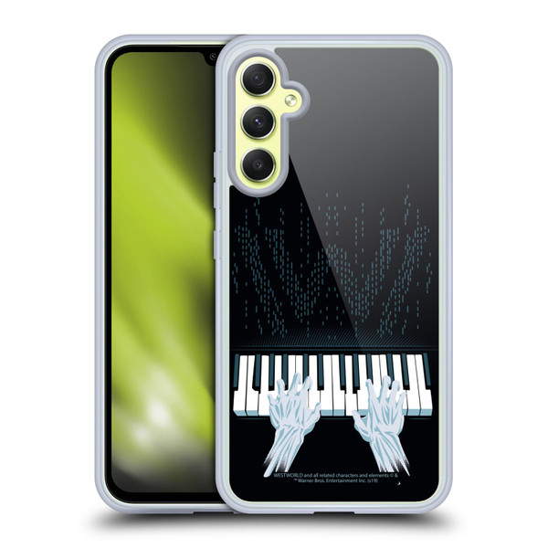 Westworld Graphics Piano Soft Gel Case for Samsung Galaxy A34 5G