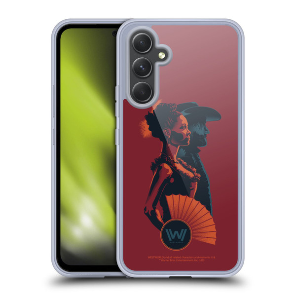 Westworld Graphics Maeve And Hector Soft Gel Case for Samsung Galaxy A54 5G