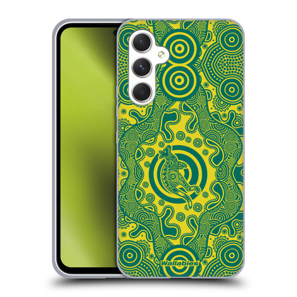 Australia National Rugby Union Team Crest First Nations Soft Gel Case for Samsung Galaxy A54 5G