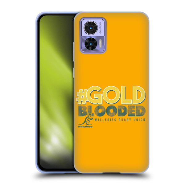 Australia National Rugby Union Team Wallabies Goldblooded Soft Gel Case for Motorola Edge 30 Neo 5G