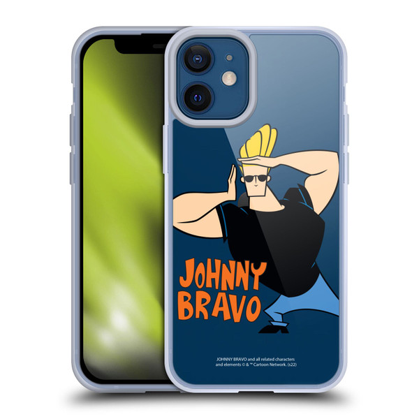 Johnny Bravo Graphics Character Soft Gel Case for Apple iPhone 12 Mini