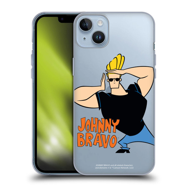 Johnny Bravo Graphics Character Soft Gel Case for Apple iPhone 14 Plus