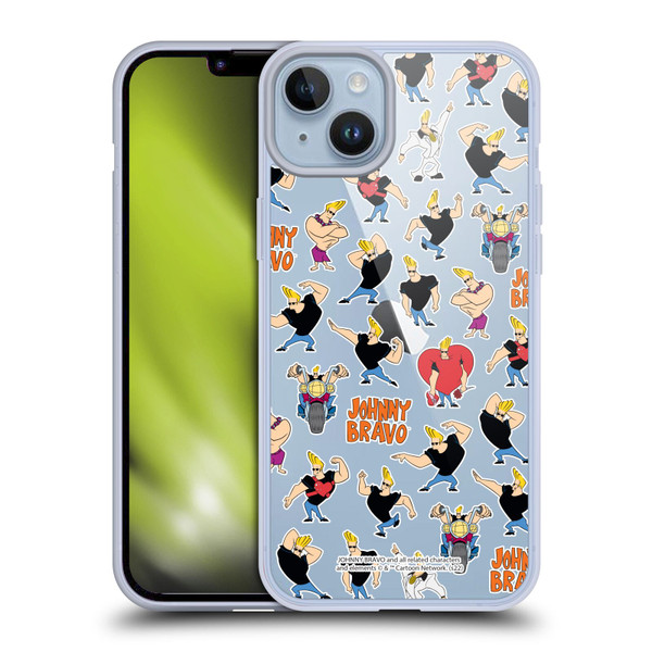 Johnny Bravo Graphics Pattern Soft Gel Case for Apple iPhone 14 Plus