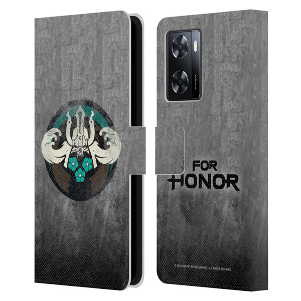 For Honor Icons Samurai Leather Book Wallet Case Cover For OPPO A57s