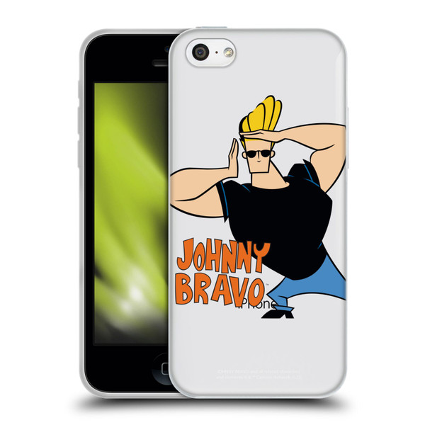 Johnny Bravo Graphics Character Soft Gel Case for Apple iPhone 5c