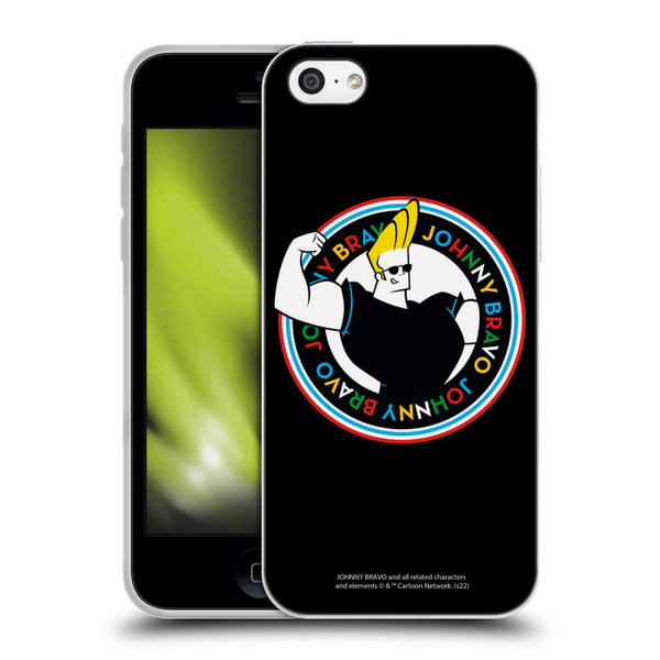 Johnny Bravo Graphics Logo Soft Gel Case for Apple iPhone 5c