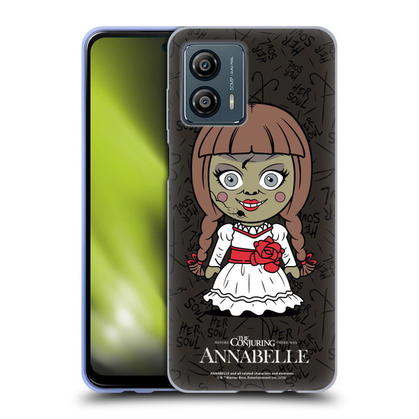 Annabelle Graphics Character Art Soft Gel Case for Motorola Moto G53 5G
