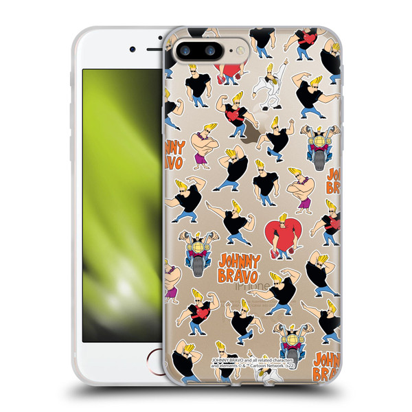 Johnny Bravo Graphics Pattern Soft Gel Case for Apple iPhone 7 Plus / iPhone 8 Plus