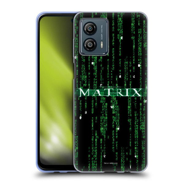 The Matrix Key Art Codes Soft Gel Case for Motorola Moto G53 5G