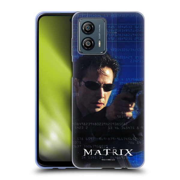 The Matrix Key Art Neo 1 Soft Gel Case for Motorola Moto G53 5G
