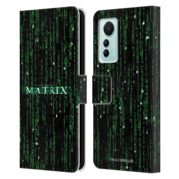 The Matrix Key Art Codes Leather Book Wallet Case Cover For Xiaomi 12 Lite