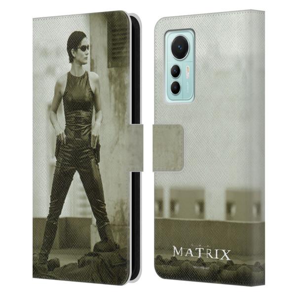 The Matrix Key Art Trinity Leather Book Wallet Case Cover For Xiaomi 12 Lite