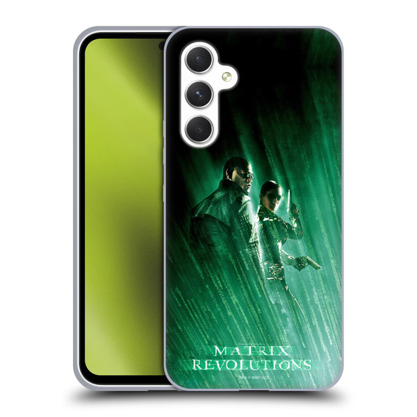 The Matrix Revolutions Key Art Morpheus Trinity Soft Gel Case for Samsung Galaxy A54 5G