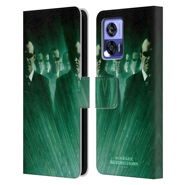 The Matrix Revolutions Key Art Smiths Leather Book Wallet Case Cover For Motorola Edge 30 Neo 5G