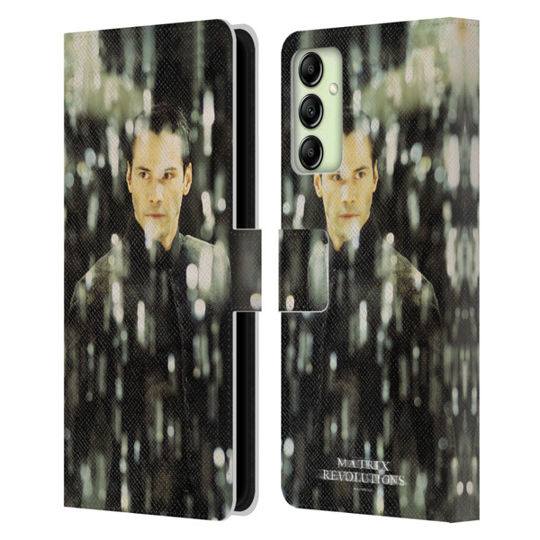 The Matrix Revolutions Key Art Neo 1 Leather Book Wallet Case Cover For Samsung Galaxy A14 5G