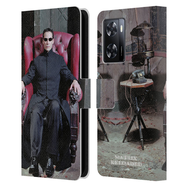 The Matrix Reloaded Key Art Neo 4 Leather Book Wallet Case Cover For OPPO A57s