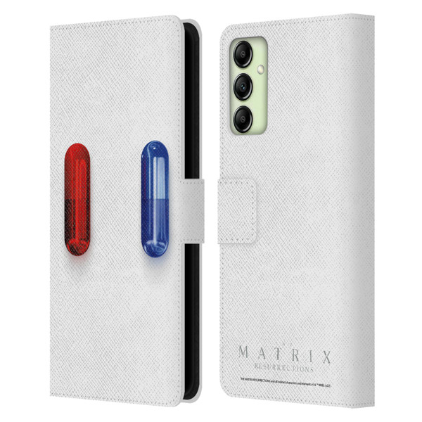 The Matrix Resurrections Key Art Poster Leather Book Wallet Case Cover For Samsung Galaxy A14 5G